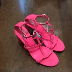 Vince Camuto Vibrant Pink Strappy Heels